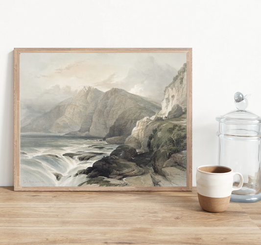 "cliffside" print // 8x10" with frame