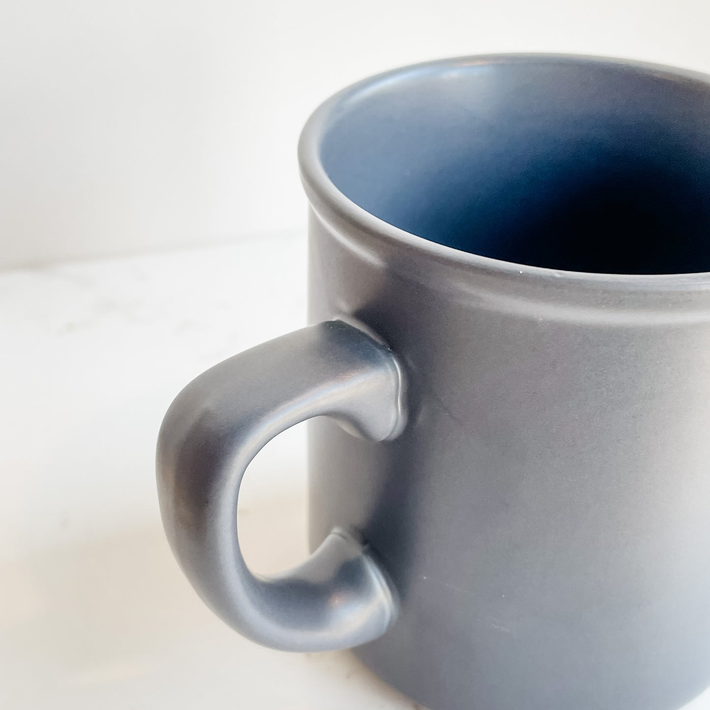 matte charcoal mug