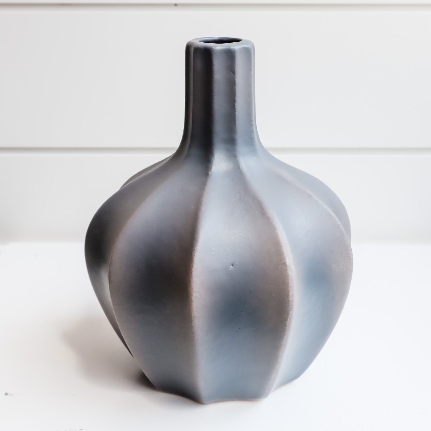 neutral gray vase