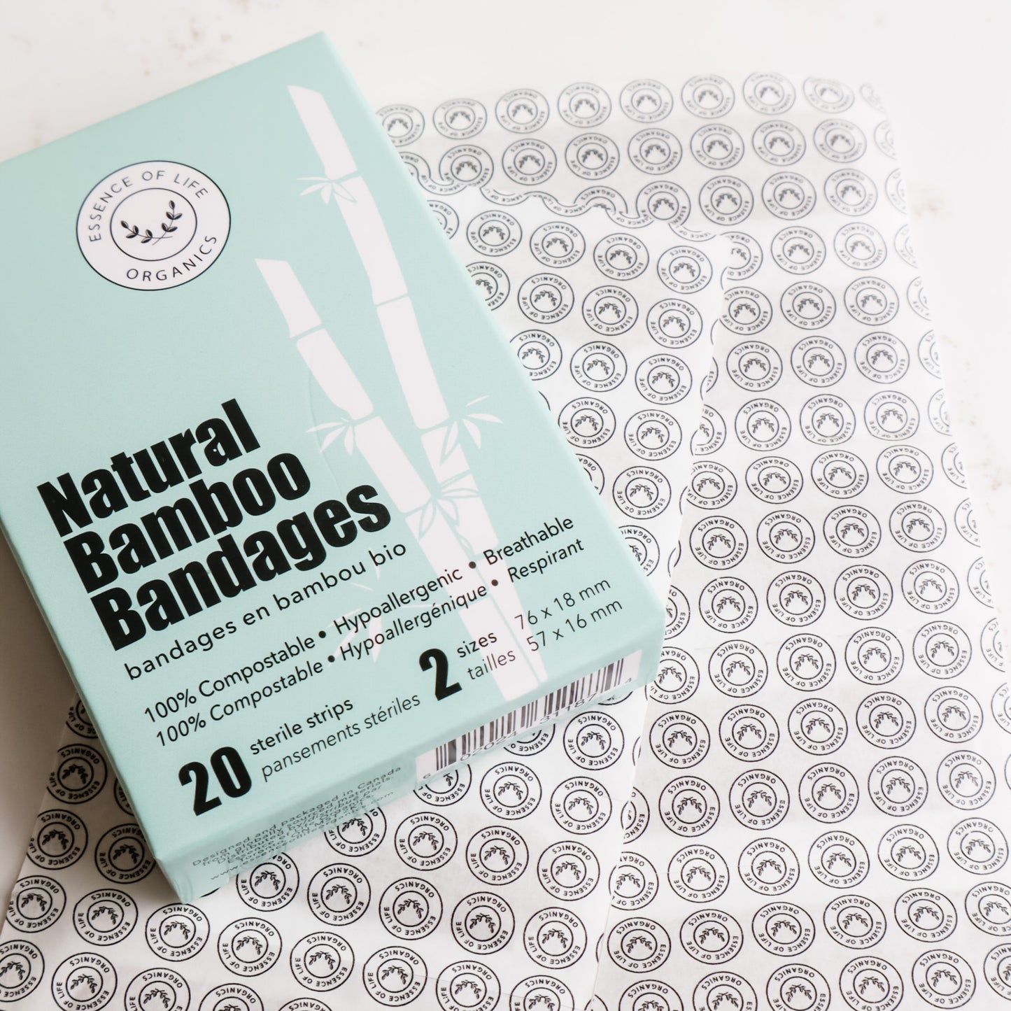 100% Biodegradable Bamboo Bandages- 20 Strips
