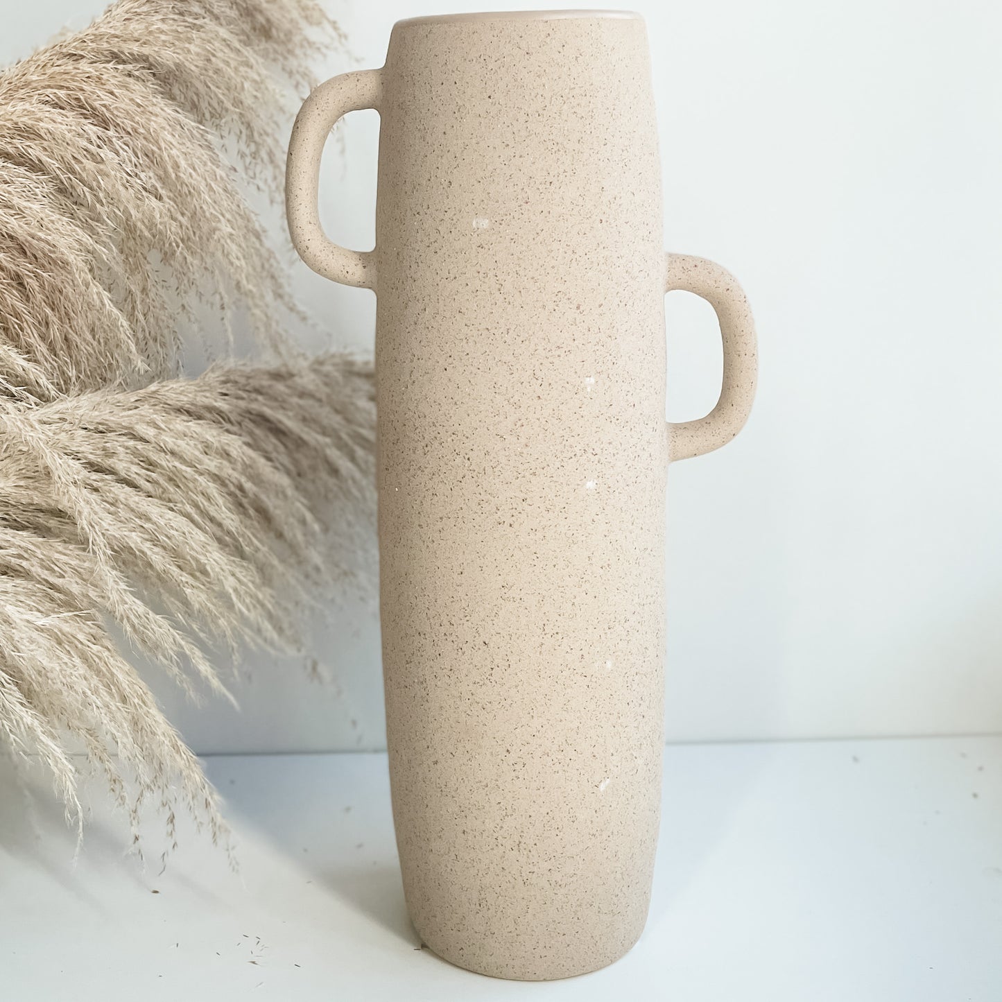sycamore tall vase with handles