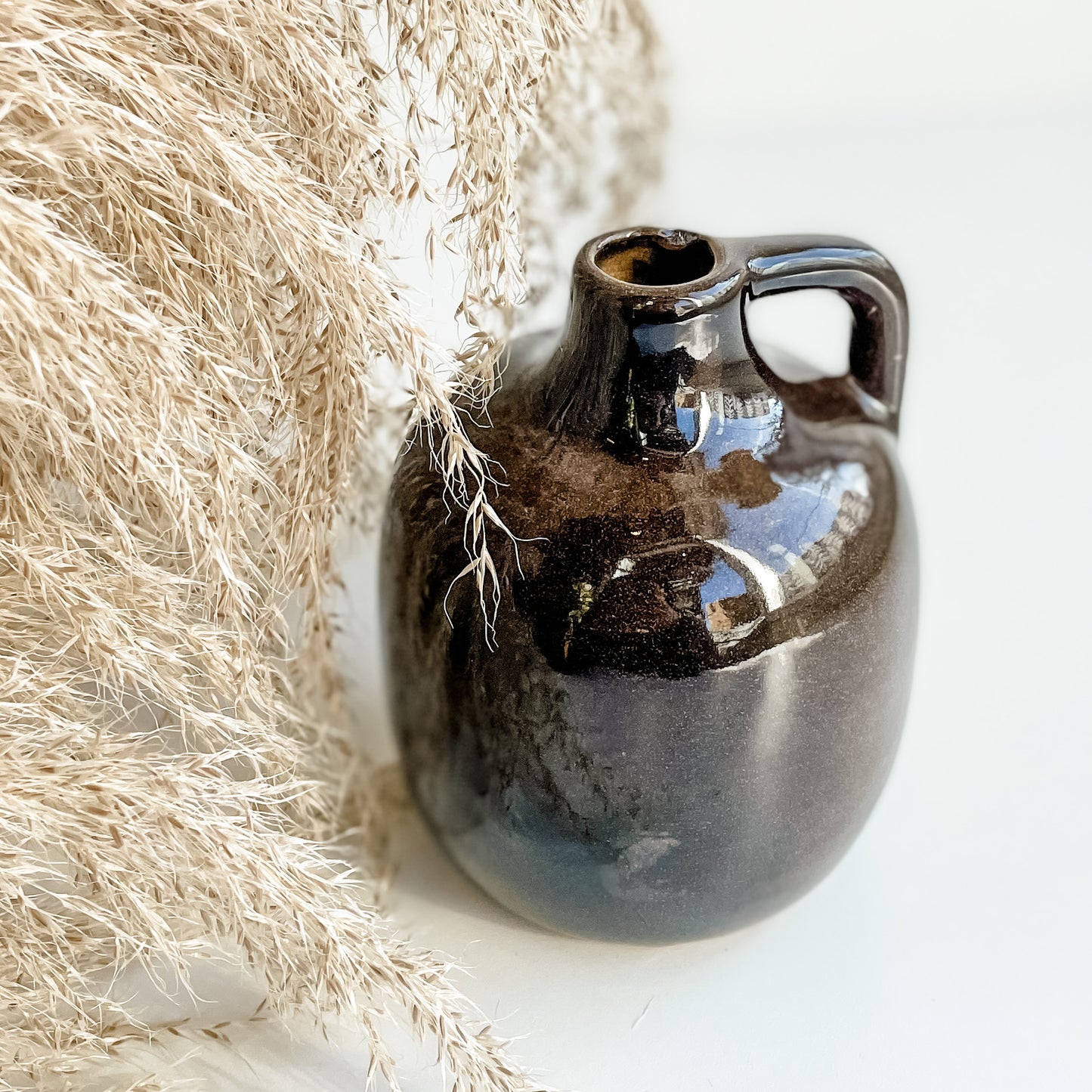 brown jug bud vase