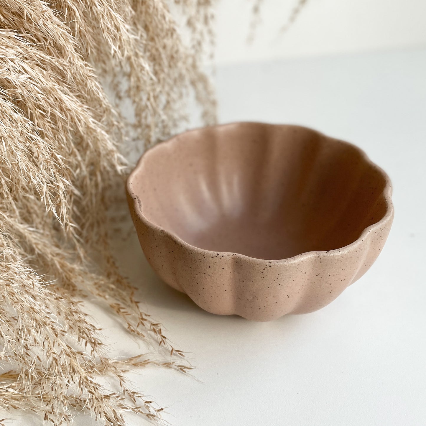 scalloped flower bowl
