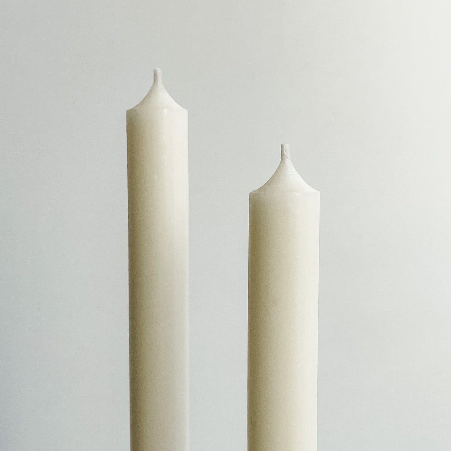 coloured taper candles