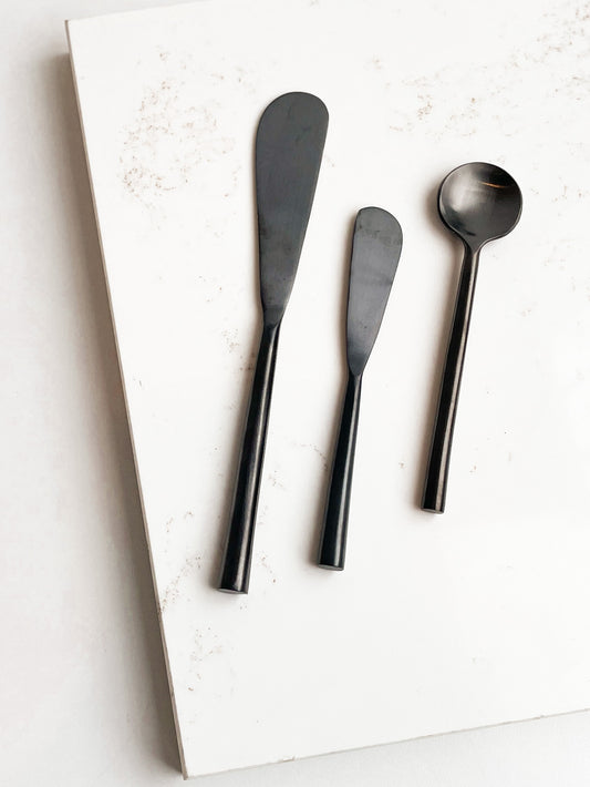 matte black utensils // 3 varieties