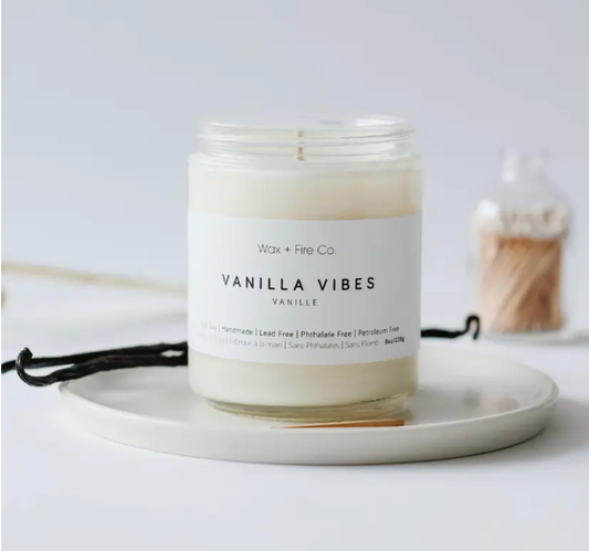 vanilla vibes soy candle