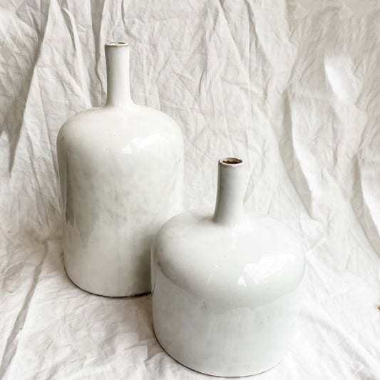 ceramic bottle vase // 2 sizes